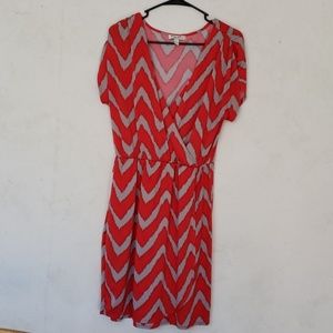 Chevron Wrap Dress